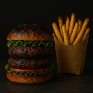 עסקית המבורגר גריל כפול